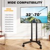 5Rcom Dual-Pole Rolling TV Stand for 32-70 inch LCD LED