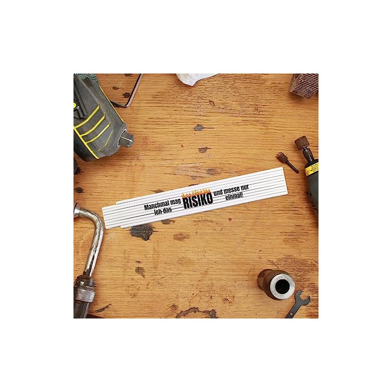 Ruler with Funny Motif – Sometimes I Like the Risk
