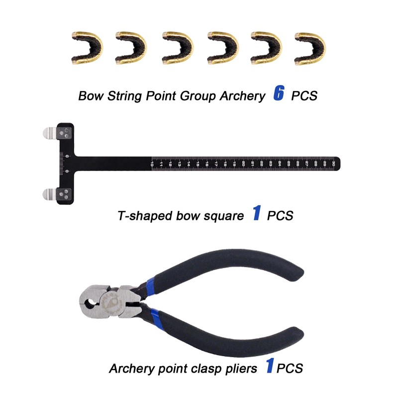 CLDURHGE Bow String Nocking Points Pliers Strings Knock Set T