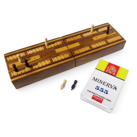 Fair Trade Folding Cribbage Board with Cards