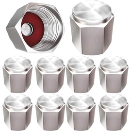 20 Pack Tire Valve Caps, Premium Metal Rubber Seal Tire Valve Stem Caps, Heavy-Duty Stem Covers, Dust Proof, with O Rubber Seal, Dust Proof Covers Universal fit for Cars