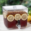CreativeWare Beverage Dispenser with No Base Sleeve, 1.5 Gallon, Clear
