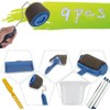 TOURACE® 9Pcs/Set Paint Roller Kit with Sticks Paint Roller Pro