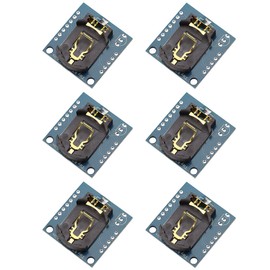 VKLSVAN 6PCS Tiny I2C DS1307 Real Time Clock Module AT24C32 Storage Memory High Precision DS1307 Clock Module for AVR ARM PIC