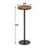 TUTOTAK Tall Round Side Table, Small End Table, Set of