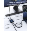 Dockteck USB C Switch, Bi-Directional Switcher 1 in 2 Out/2