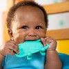 Bright Starts Tame Your Tusks Silicone Teether with Handles, Easy-Grasp