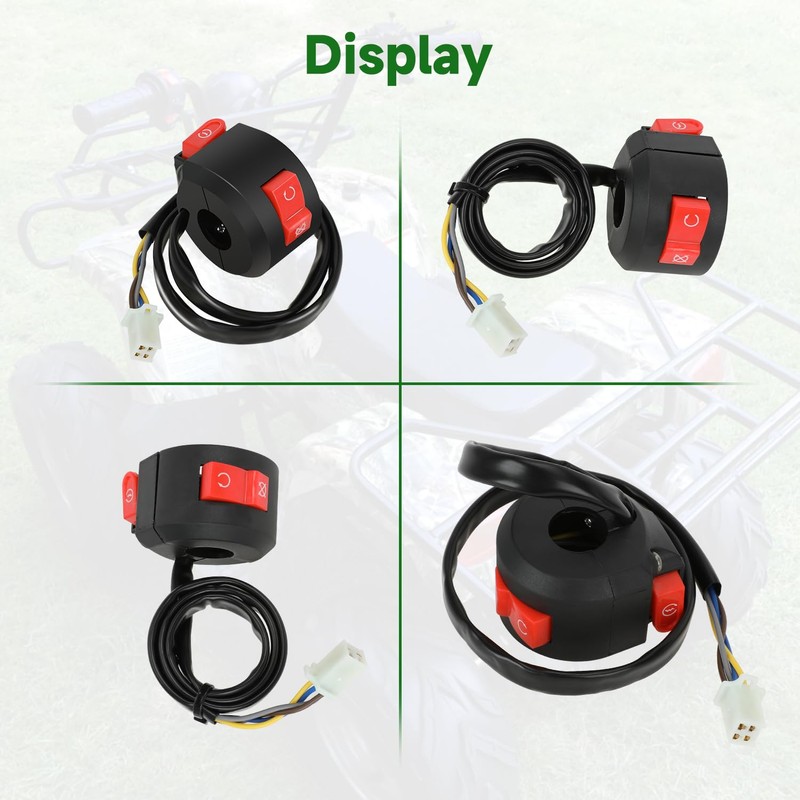 XIKOBY Starter Kill Switch 4 Wire 2 Function Compatible with