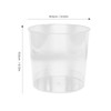 Kichvoe Transparent Flower Bucket 6.5 Inch Clear Floral Container Multipurpose