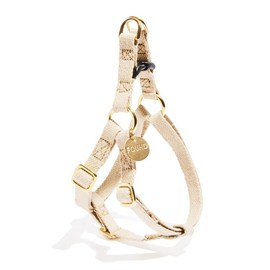 Found My Animal - Natural Cotton Cat & Dog Harness (Extra Small) - Hand Dyed & Crafted Dog Harness - Adjustable, Pet Harness with Solid Brass Rings & Buckle - Dog Training Harness - Made in USA