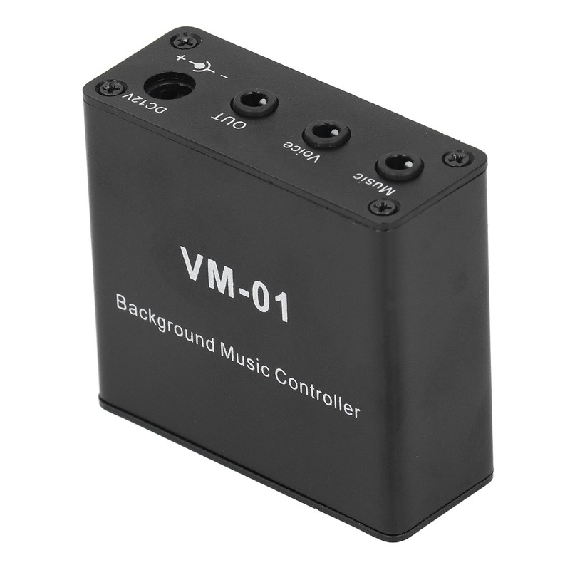 Background Music Controller Black Excellent Compatibility Miniature Size Music Switcher