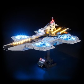 MENZAVA Light Set Compatible with 76295 Avengers Helicarrier - LED Lighting Set for Building Blocks Model - Model Set Not Included