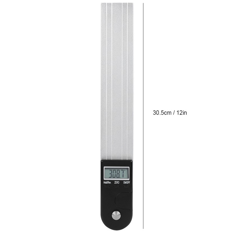 2 In 1 Digital Protractor Accurate Magnetic Aluminum Alloy Measuring