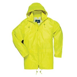 Portwest US440 Men's Lightweight Waterproof Classic Rain Jacket Yellow, X-Large