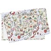 Fish Kiss 16"x24" Ohio Map Towel is 100% Microfiber Waffle