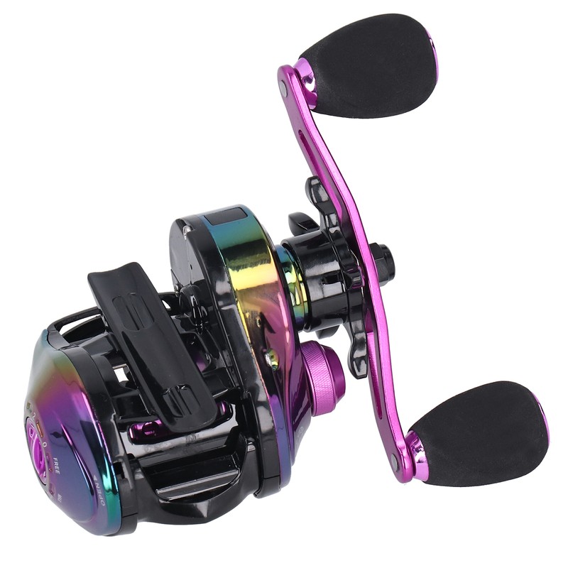 High Speed Ratio 8.1:1 Baitcasting Fishing Reel Metal Lightweight Casting