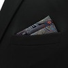 S&W SHLAX&WING Mens Paisley Pocket Squares XL Large for Wedding