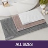 DEXI Chenille Bath Mat, Non slip Thick Bathroom Mat, Absorbent