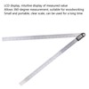 0‑500mm Digital Angle Finder Ruler 0‑360° LCD Protractor Angle Gauge