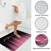 AAtter 4 Piece Pink and Black Shower Curtain Set Get