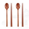 Seungju Crafts K9199SY Traditional Wooden Natural Lacquer Cutlery Set / 승주공예 K9199SY 전통 목기 생옻칠 수저 세트