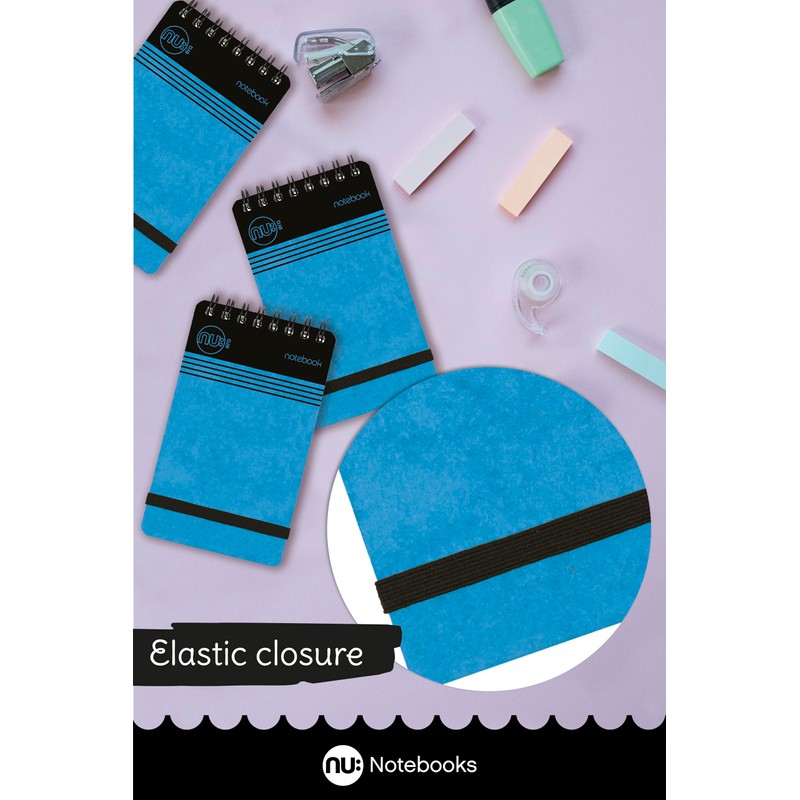 nu: Notebooks - Craze Cloud Range - A7 Blue Notebook