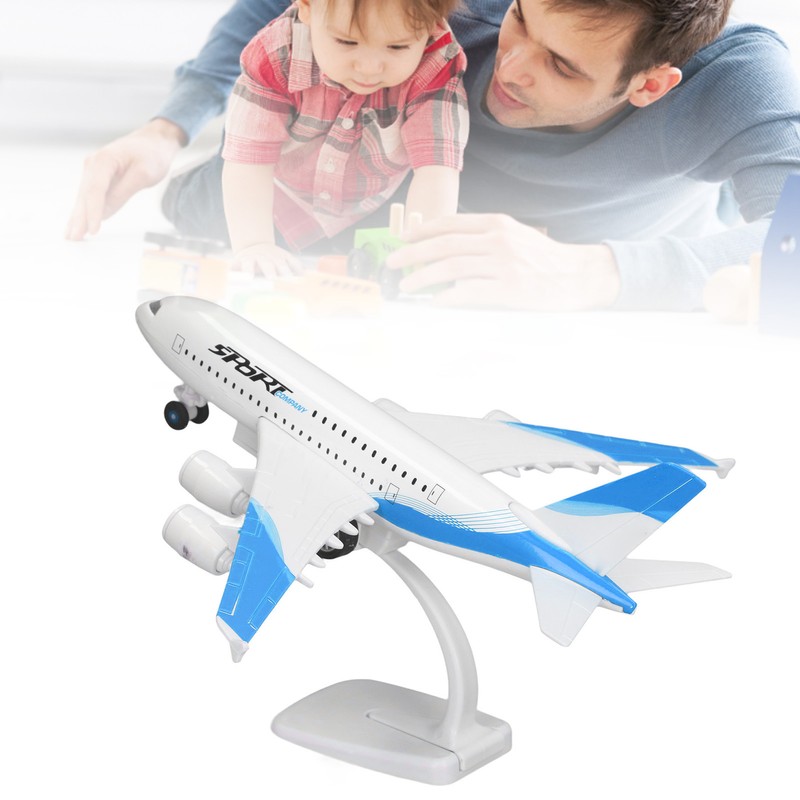Alloy Airplane Model Aircraft Model 5 Lights Passenger Jet Toy
