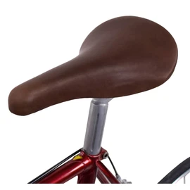 Gusti Sean Y Genuine Leather Bicycle Saddle Leather Saddle Retro Design Soft Saddle City Bike Road Bike Trekking Bike MTB Red