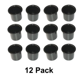2 7/8 Black Plastic Drop in Cup Holder Plastic Multipack Wholesale Bulk Listing Poker (12)