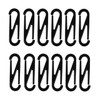Operitacx 100pcs Plastic Hooks, Figure 8 Snap Clips, Gutter Key