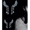 Launers Arete Pendiente Zarzillo Alas Angel Cristal Mujer Fantasia