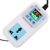 Temperature Controller Digital Dual Display Electronic Control Socket 10A WT‑1009