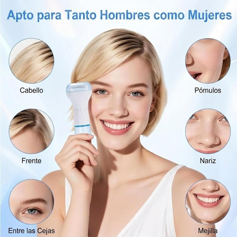 Ajustable Rodillo Facial S2, Incluye un Aplicador de Sérum de