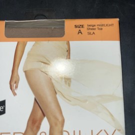 No Nonsense Sheer and Silky Lace Panty Pantyhose SIZE A Women’s BEIGE MIST/Light