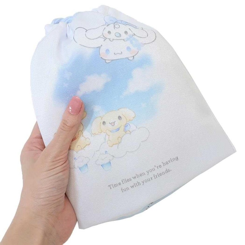 Cinnamoroll [Drawstring Bag] Gusseted Drawstring Bag / New Entrance Sanrio