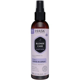 HASK, Spray para Cabello, 5 en 1, para Cabello Rubio, Mantiene el Tono Rubio, Anti-Frizz, Desenreda, Libre de Sulfatos, Parabenos, Ftalatos y Gluten, 175 ml