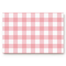 Pink Gingham Buffalo Check Doormat Welcome Mats Rugs Carpet Outdoor/Indoor for Home/Office/Bedroom,20(W) X31.5(L),Pink White