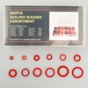 Red Steel Paper Fiber Flat Washers Kit,Yenghome 12 Size Insulation