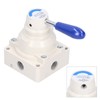 Air Hand Valve Pneumatic Rotary Lever Flow Control 3 Position