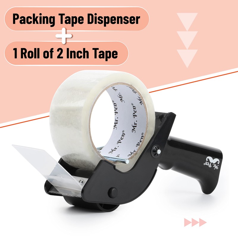 Mr. Pen Tape Dispenser Gun, 2 Inch, Includes 1 Clear