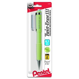Pentel Twist-Erase Express Automatic Pencil, 0.7mm, Medium Line, Assorted Fashion Colors (QE517FEBPM)