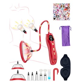 Rose Suction Toy for Women, Pussy Pump Multi-Cup Vacuum Stimulator Kit
