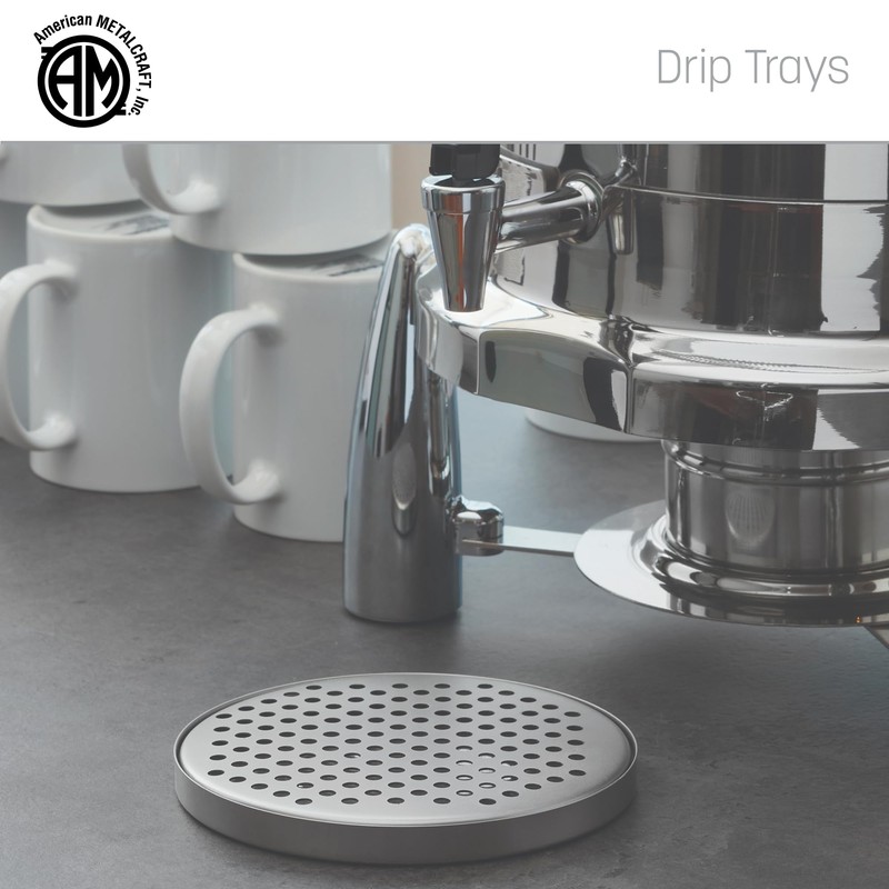 American Metalcraft DT3 Stainless Steel Drip Tray, Round, 5.5"L x