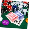 Abaodam 2pcs Miniature Poker Cards Scale Playing Board Game for
