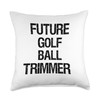 Future Golf Ball Trimmer Throw Pillow, 18x18, Multicolor