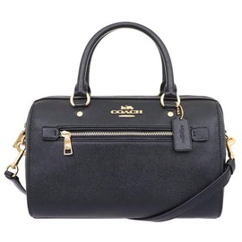 Coach F79946 Leather Satchel, Shoulder Bag, Women’s, Designer Brand, #01 Black (Gold Hardware) 4