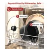 0.65Qt Mini Slow Cooker Ceramic Pot Support Dishwasher Safe, Black