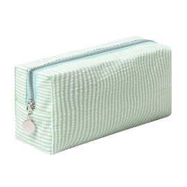 OZAOZ Makeup Bag Cosmetic Bag Travel Toiletry Bag Aesthetic Canvas Organizer Bag Zipper Pouch for Women (M-green)