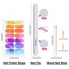 DANNEASY 12 Sheets Rainbow Nail Wraps Iridescent Nail Polish Strips