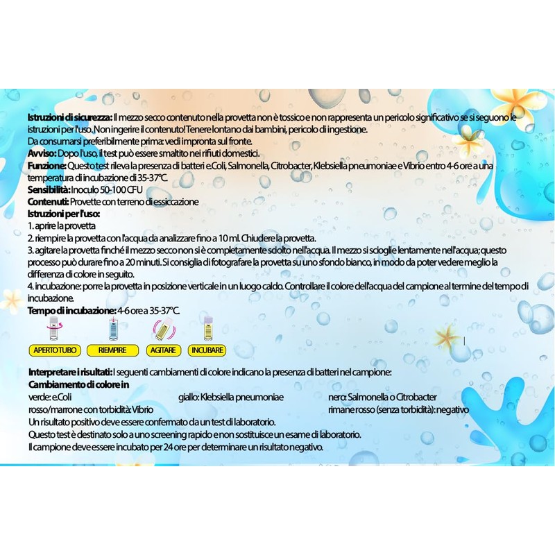 Medasa Bacteria Test Quick Test 4-6 Hours Water Test 5-in-1